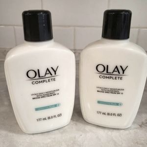 2 NEW OLAY Complete UV365 Daily Moisturizer with Sunscreen SPF 15 Sensit…